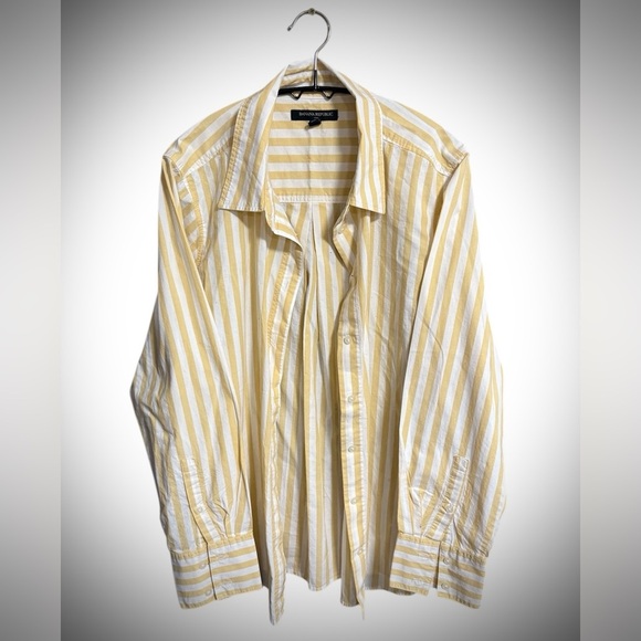 Banana Republic Tops - Banana Republic Yellow and White Top